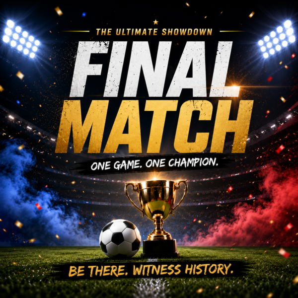 Short Video of a Football Final Match